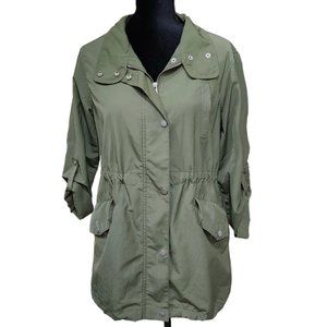 Sanctuary Olive Green Anorak Trench Light Jacket Coat S